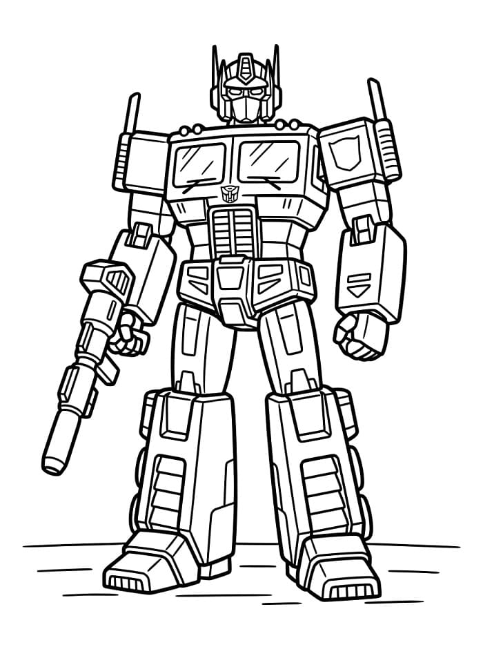 Optimus Prime ist cool ausmalbilder