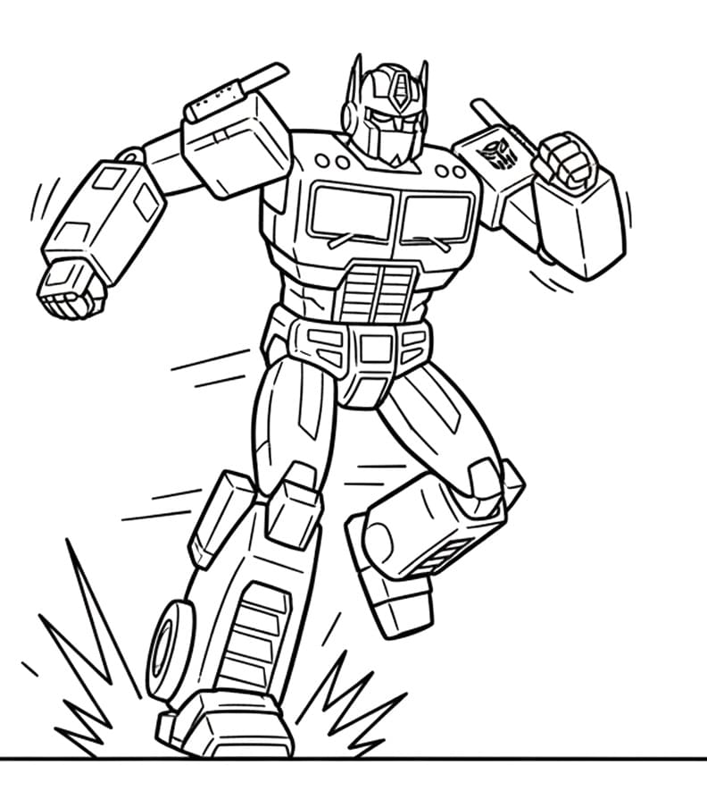 Optimus Prime ausmalbilder