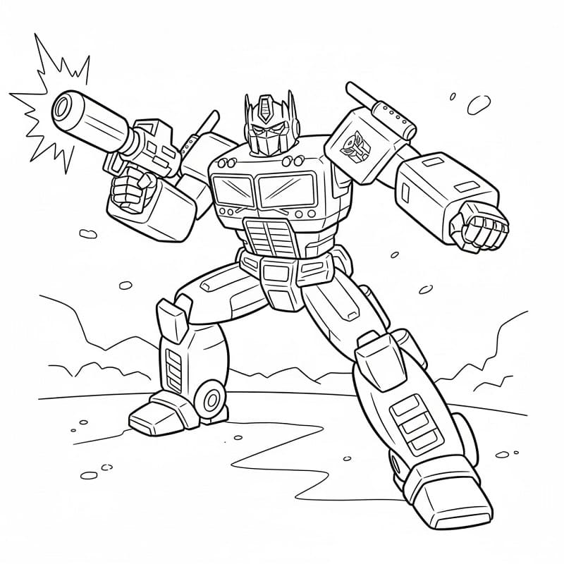 Optimus Prime kostenlos ausmalbilder