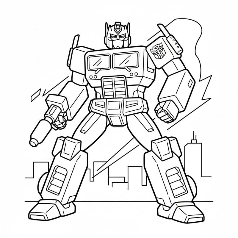 Optimus Prime von Transformers ausmalbilder