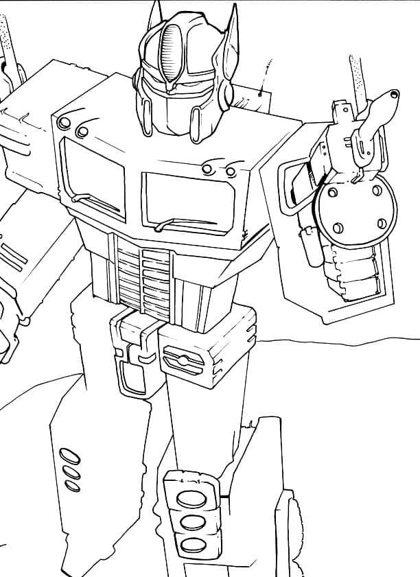 Optimus Prime zum Drucken ausmalbilder