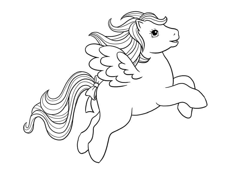 Pegasus für 2-jährige Kinder ausmalbilder
