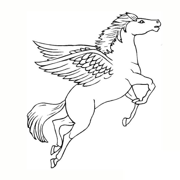 Pegasus für 5-jährige Kinder ausmalbilder