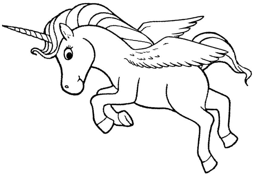 Pegasus für 6-jährige Kinder ausmalbilder