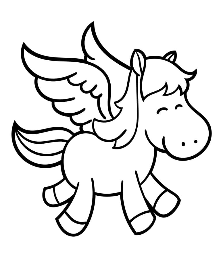Pegasus zum Drucken ausmalbilder