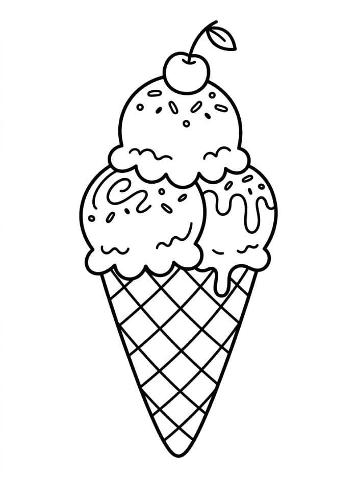 Perfektes Eis ausmalbilder