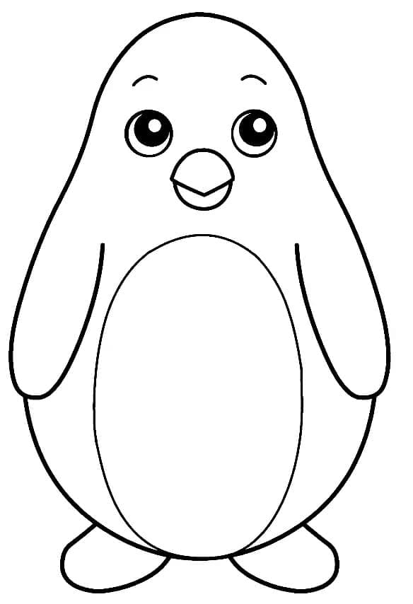 Pinguin für 3-jährige Kinder ausmalbilder