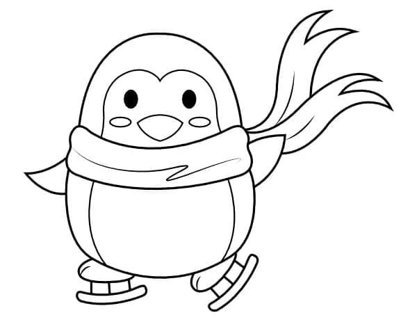 Pinguin für 4-jährige Kinder ausmalbilder