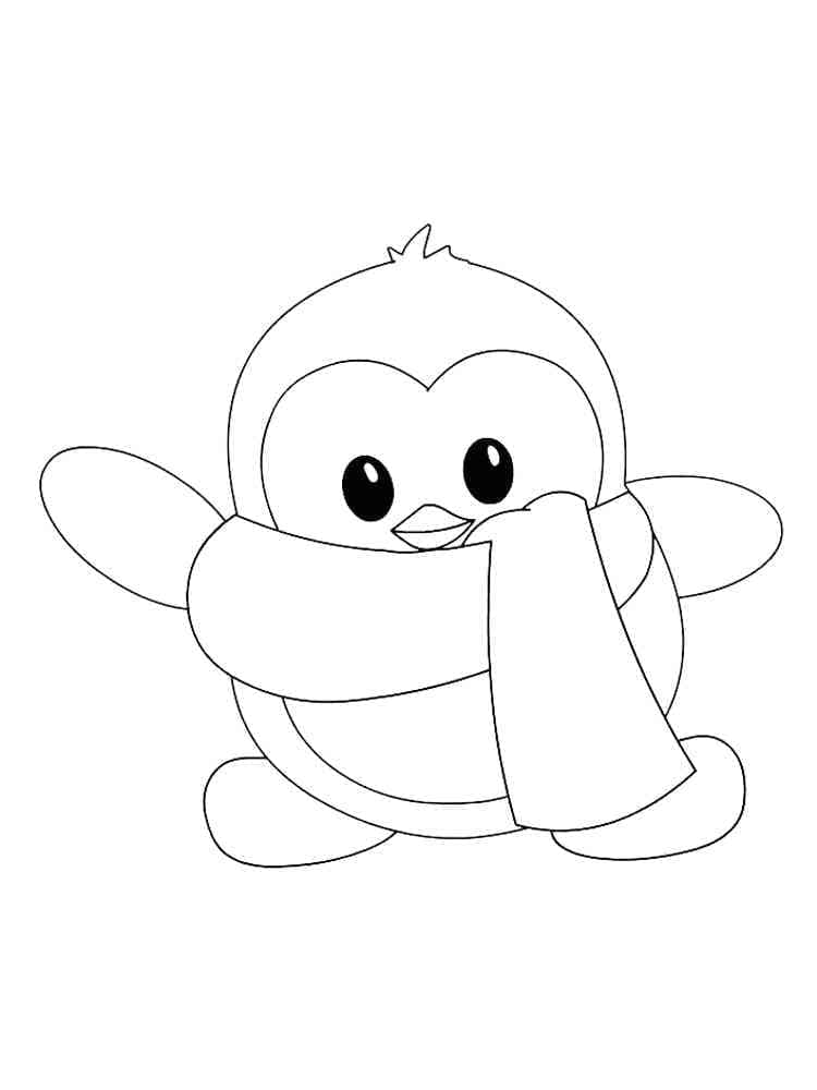 Pinguin für 5-jährige Kinder ausmalbilder