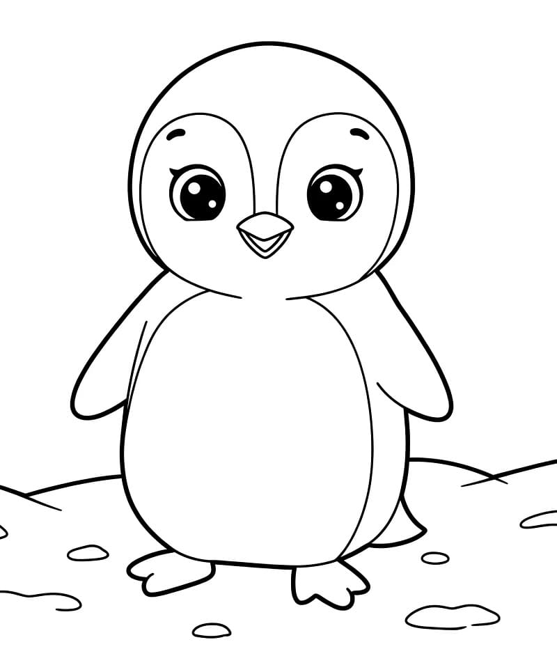 Pinguin gratis ausmalbilder