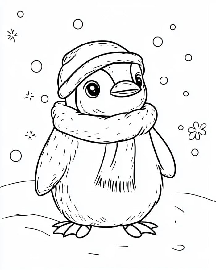 Pinguin kostenlos zum Ausdrucken ausmalbilder