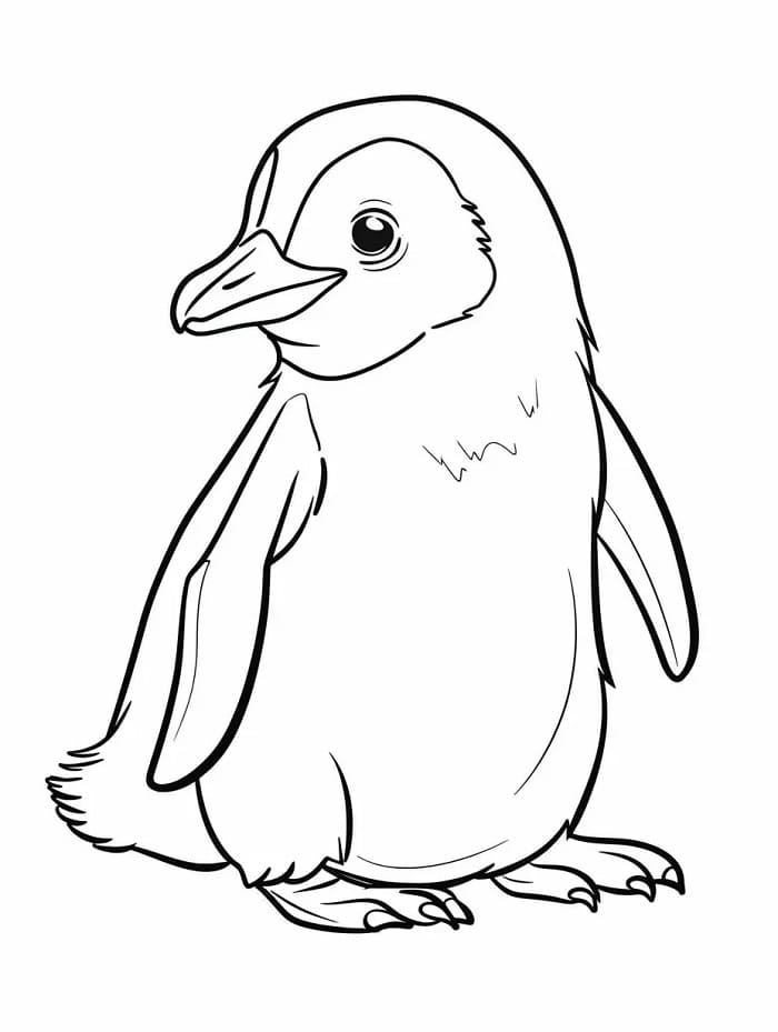 Pinguin zum Ausmalen und Drucken ausmalbilder