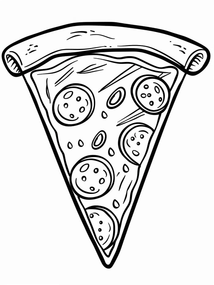 Pizza Malvorlage