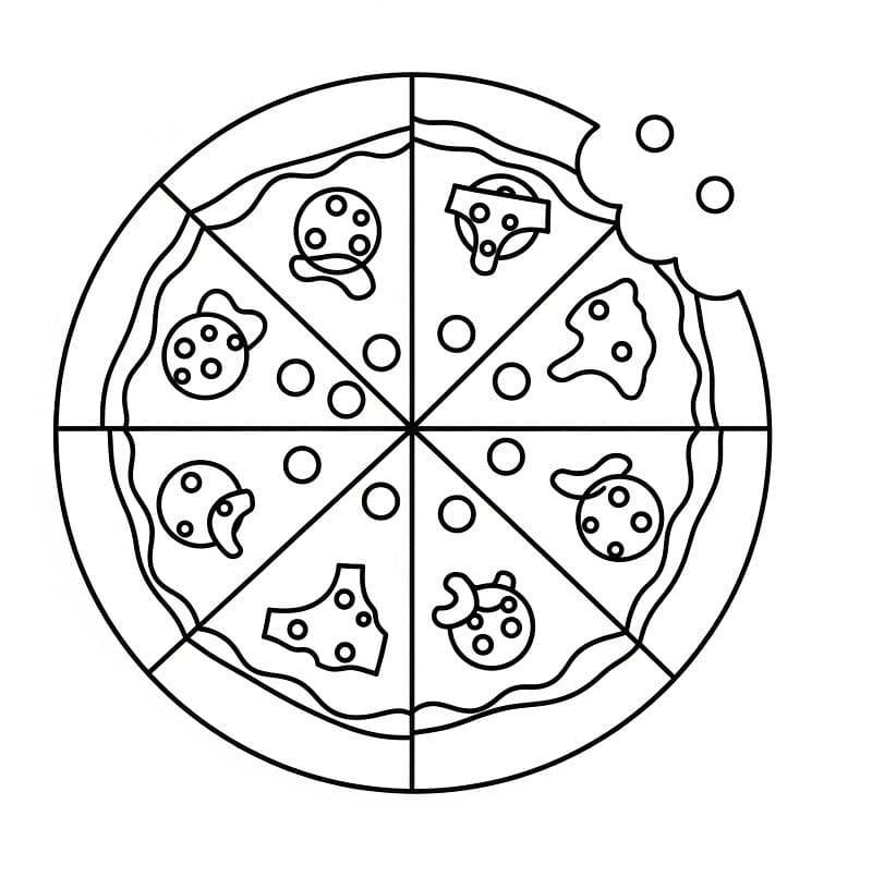 Pizza gratis Druckvorlage