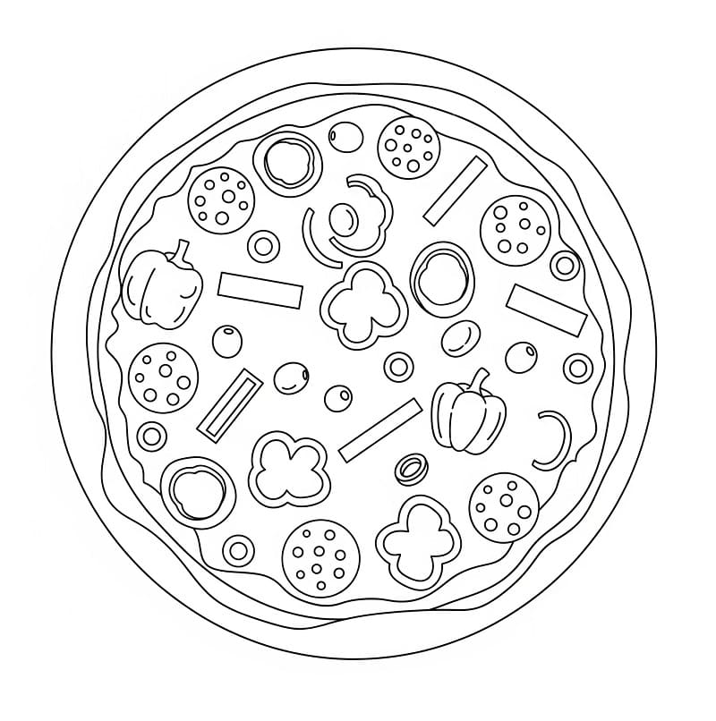 Pizza zum Drucken