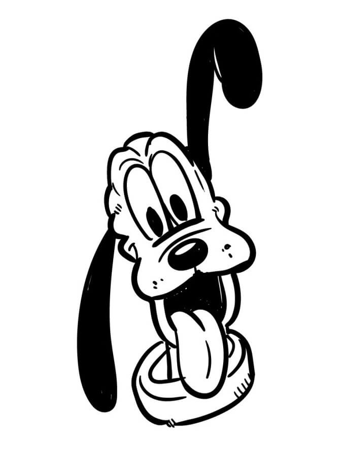 Pluto aus Disney ausmalbilder