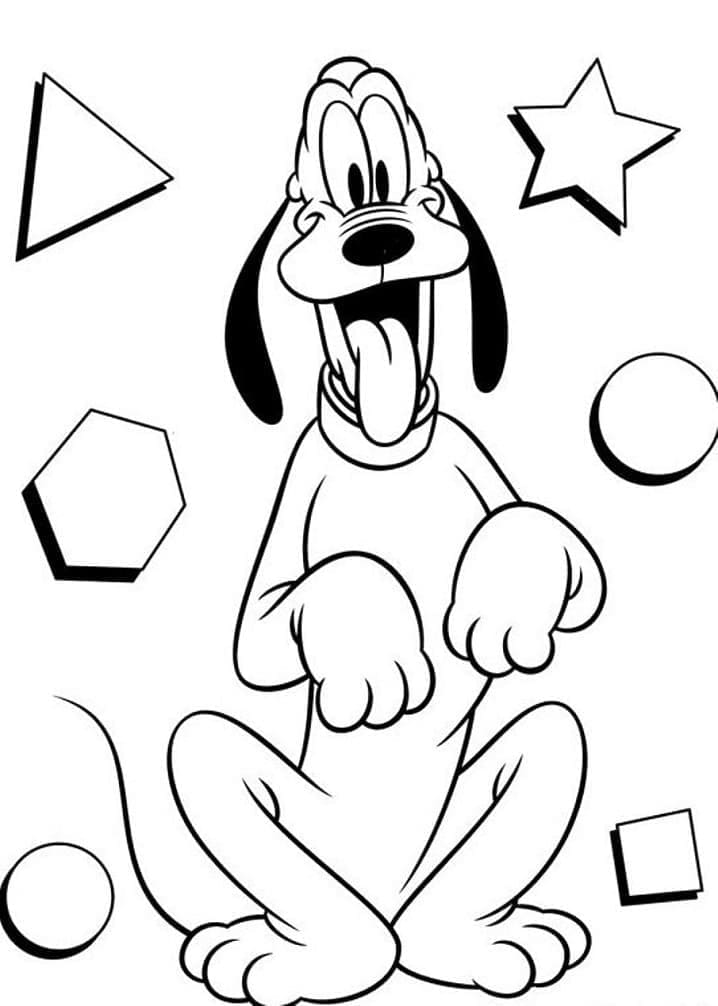 Pluto ausmalbilder
