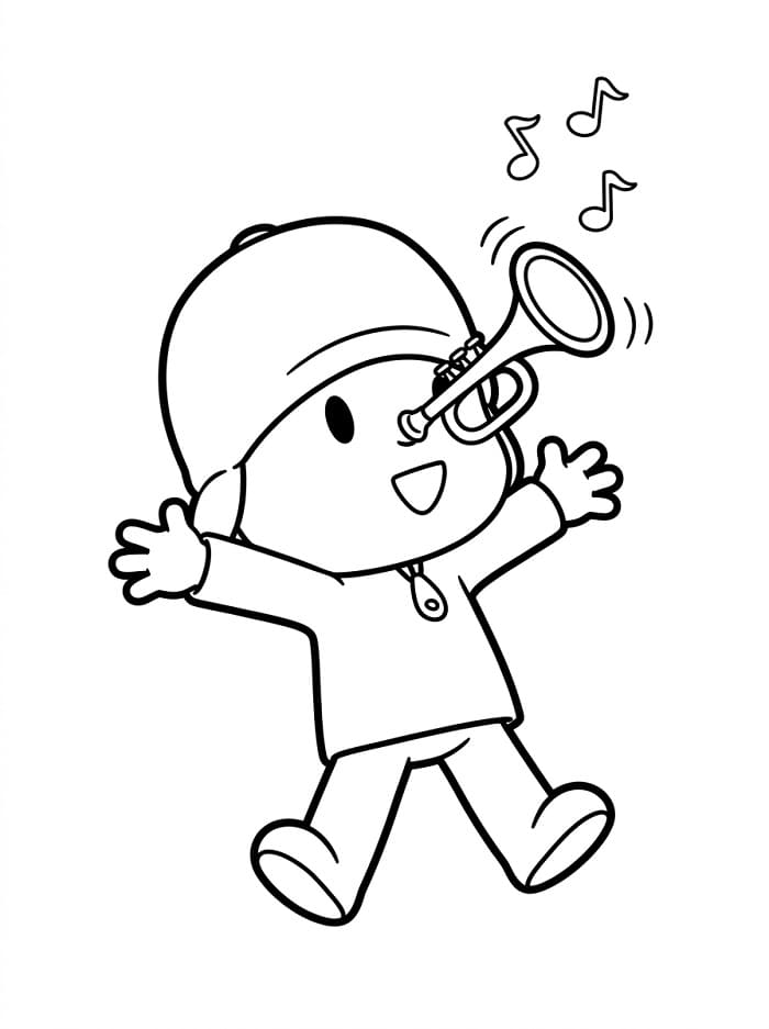 Pocoyo Ausmalbild zum Ausdrucken ausmalbilder