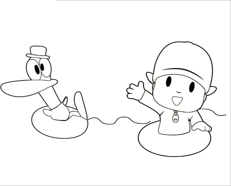 Pocoyo für Kinder ausmalbilder