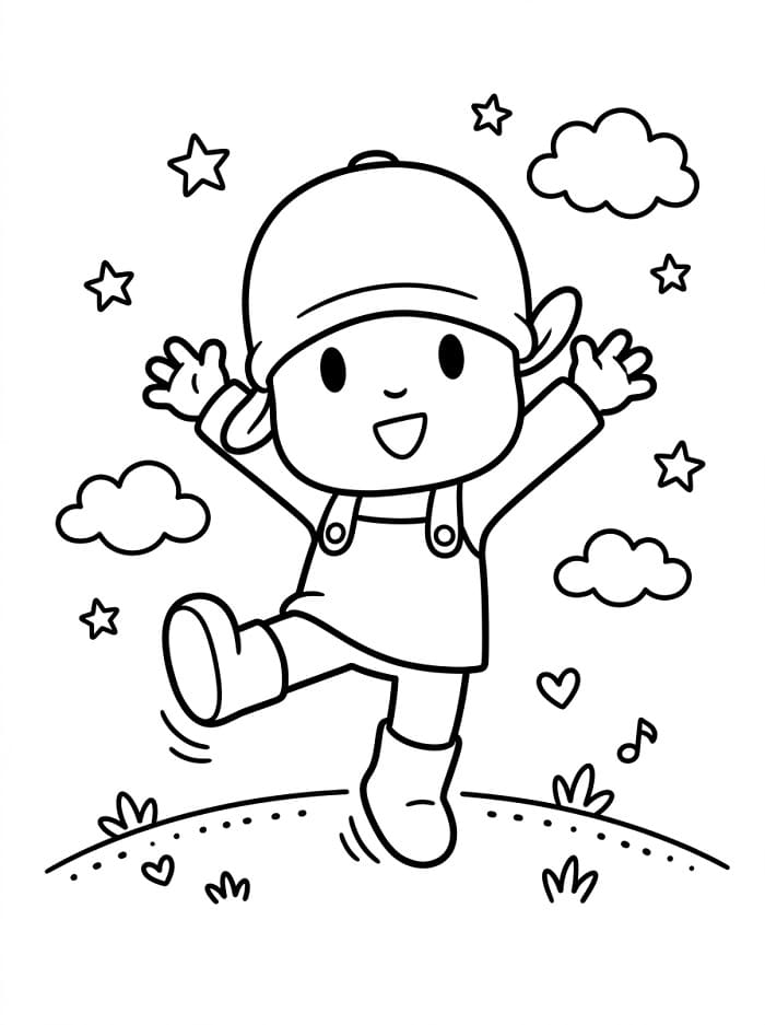 Pocoyo gratis ausmalbilder