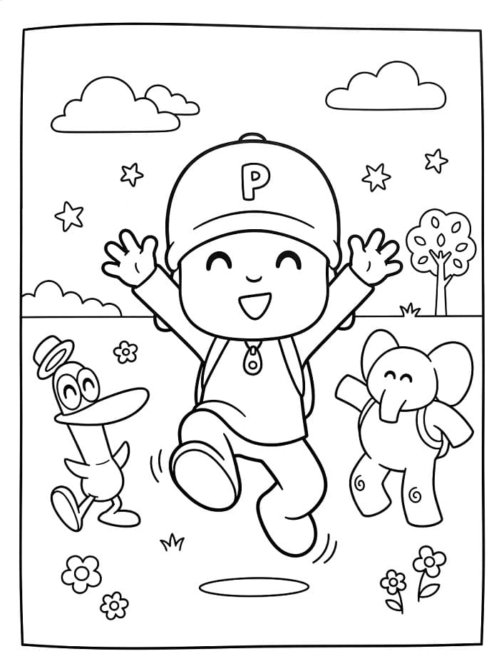 Pocoyo kostenlos ausmalbilder