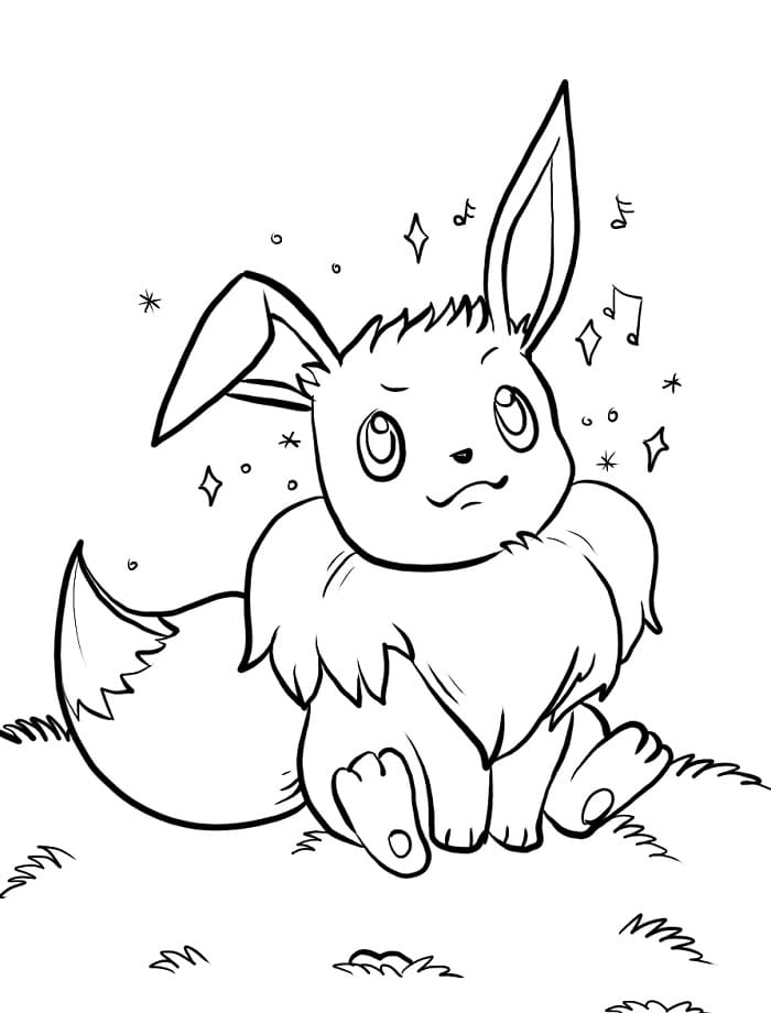 Pokémon Evoli ausmalbilder