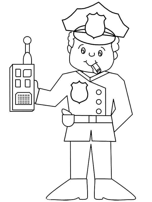 Polizist 1 ausmalbilder