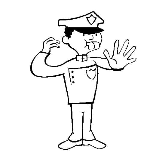 Polizist 2 ausmalbilder
