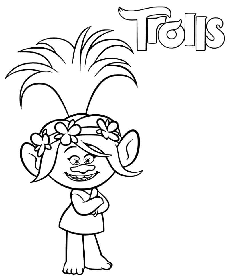 Poppy aus DreamWorks Trolls ausmalbilder