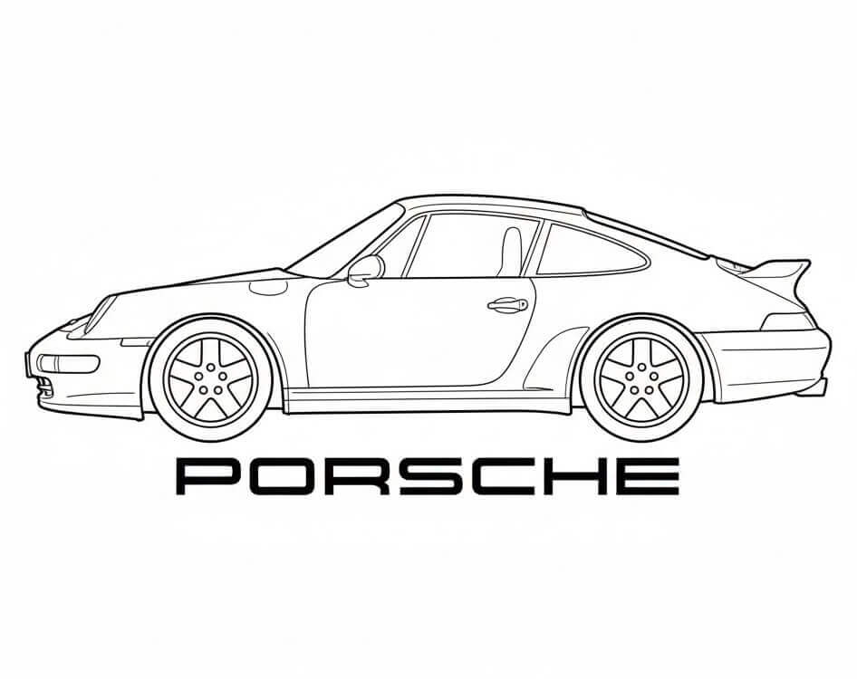 Porsche gratis ausmalbilder
