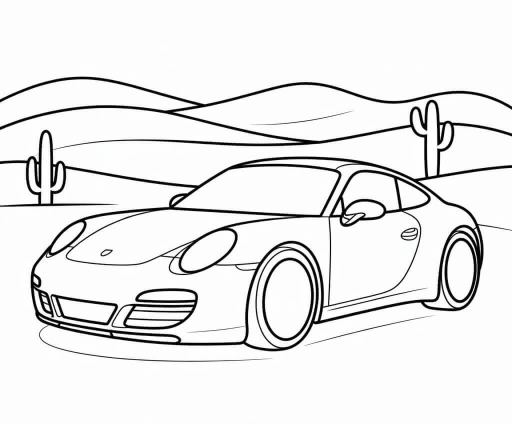 Porsche ausmalbilder