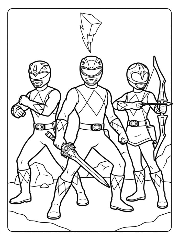 Power Rangers ausmalbilder
