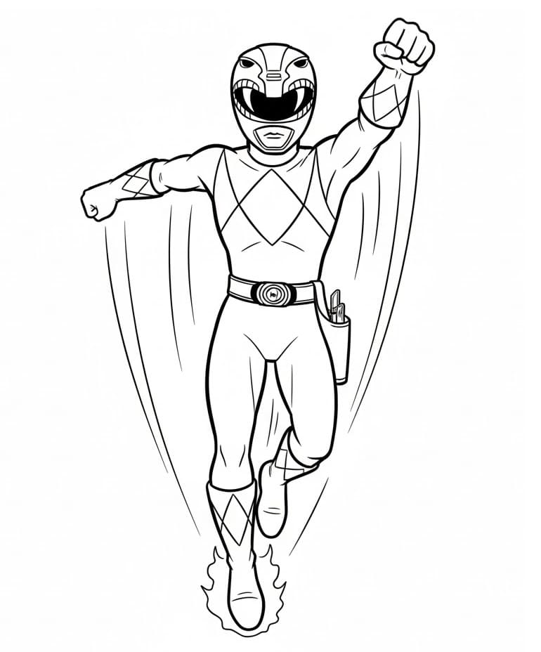 Power Rangers gratis ausmalbilder