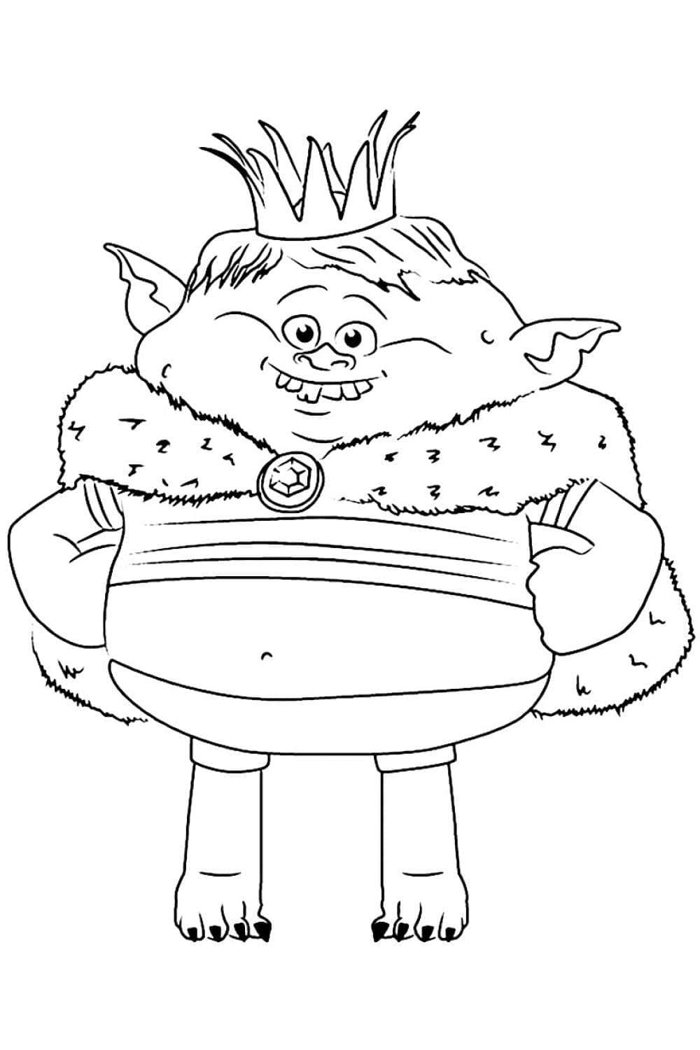 Prinz Gristle aus Trolls ausmalbilder