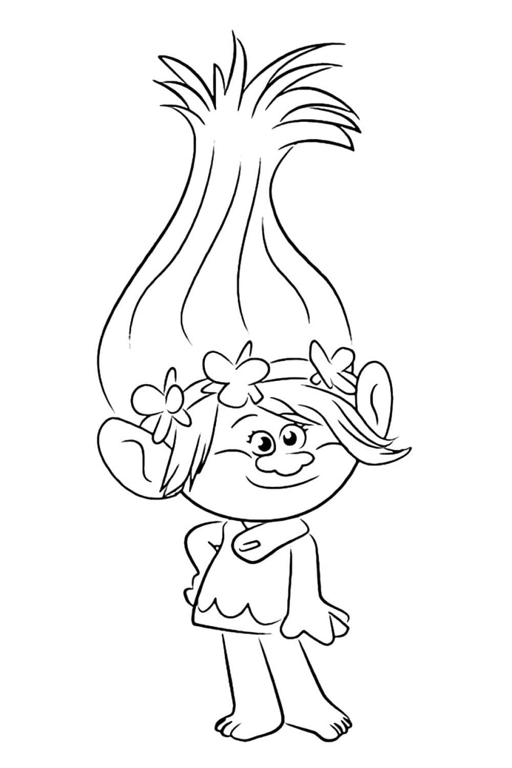 Prinzessin Poppy aus Trolls ausmalbilder