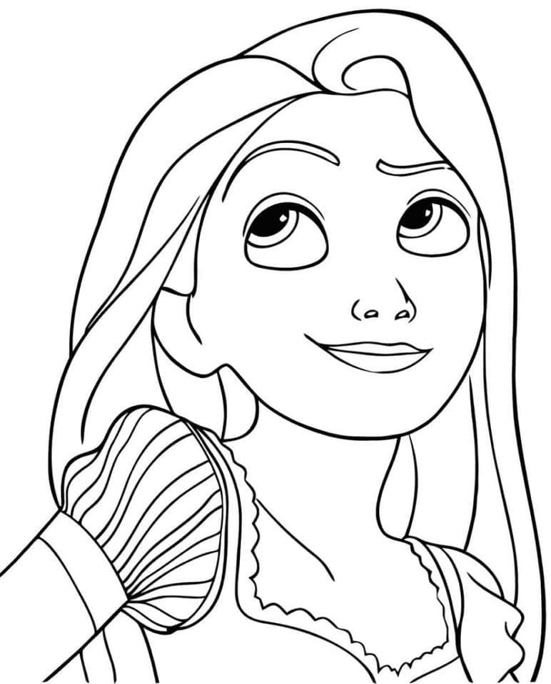 Rapunzel gratis ausmalbilder