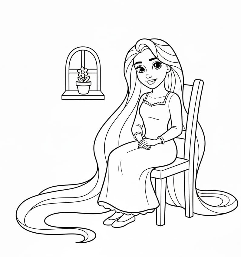 Rapunzel von Disney ausmalbilder