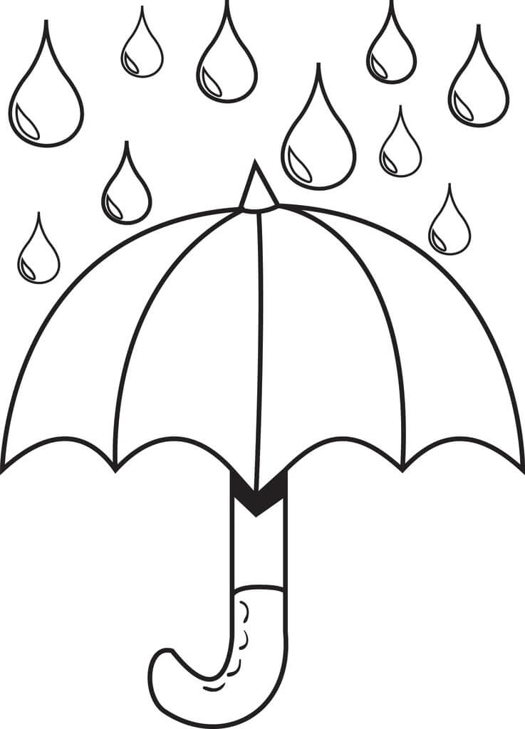 Regenschirm zum Ausdrucken