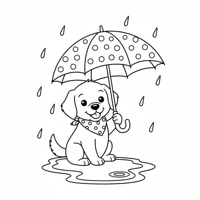 Regenschirm zum Drucken