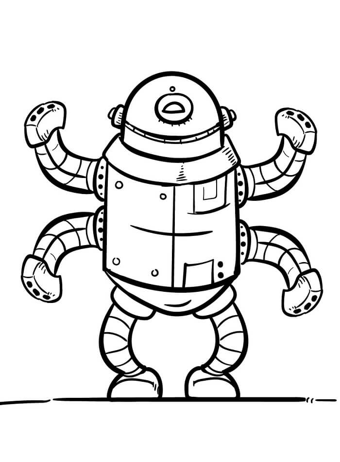 Roboter für 2-jährige Kinder ausmalbilder