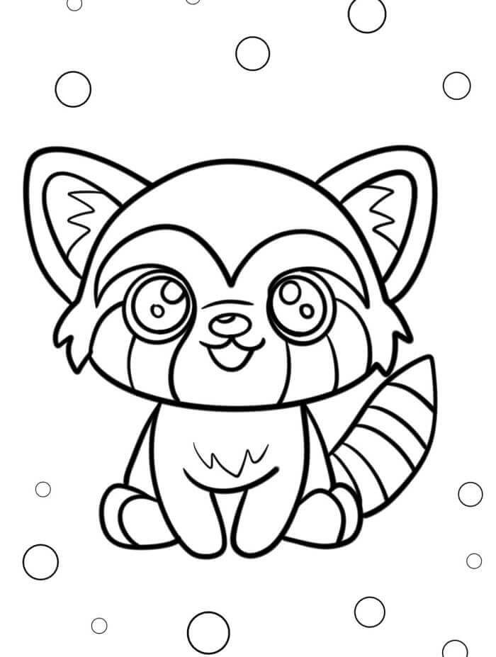 Roter Panda ausdrucken ausmalbilder