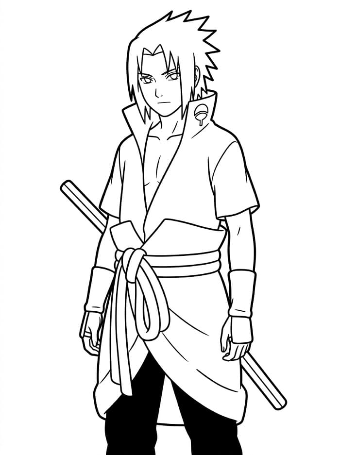 Sasuke aus Naruto ausmalbilder