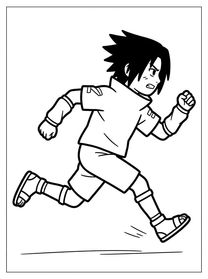 Sasuke aus dem Anime Naruto ausmalbilder