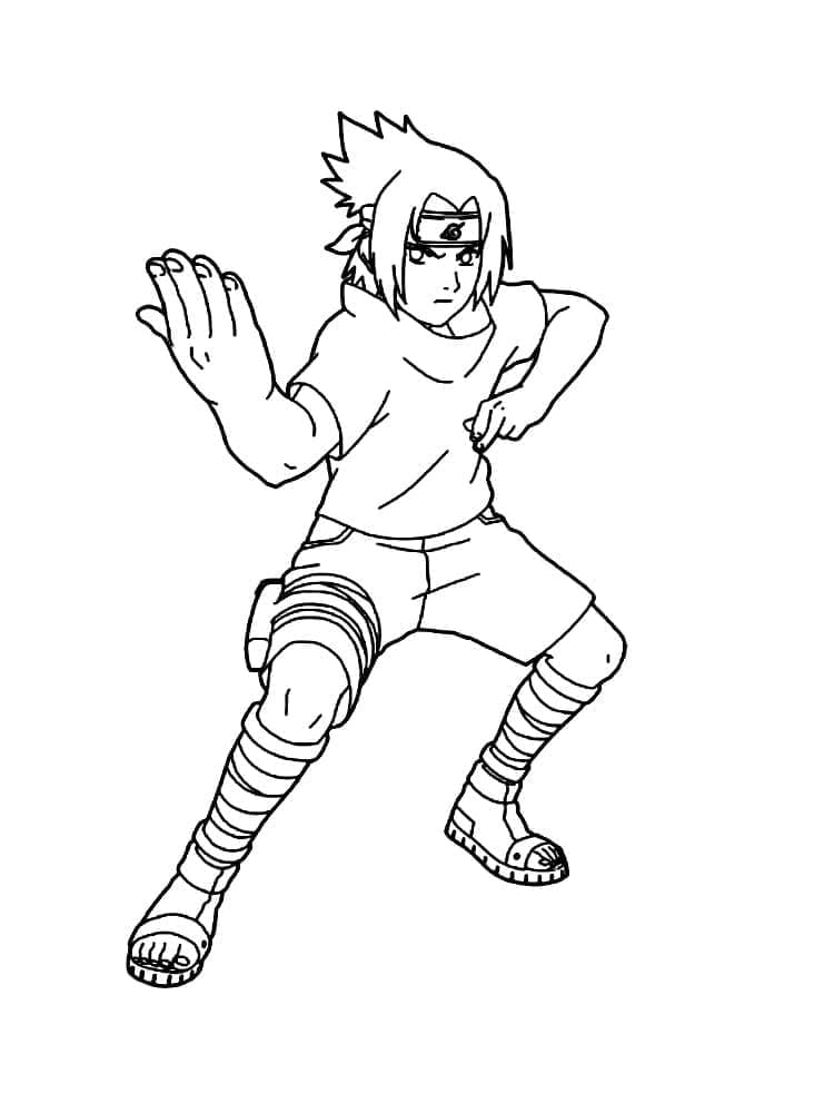 Sasuke für 4-jährige Kinder ausmalbilder
