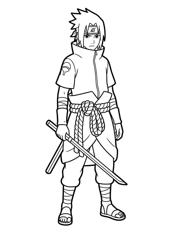 Sasuke für Kinder ausmalbilder