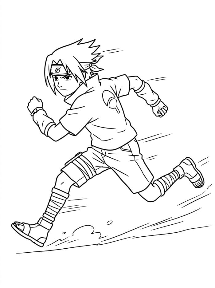 Sasuke kostenlos ausmalbilder