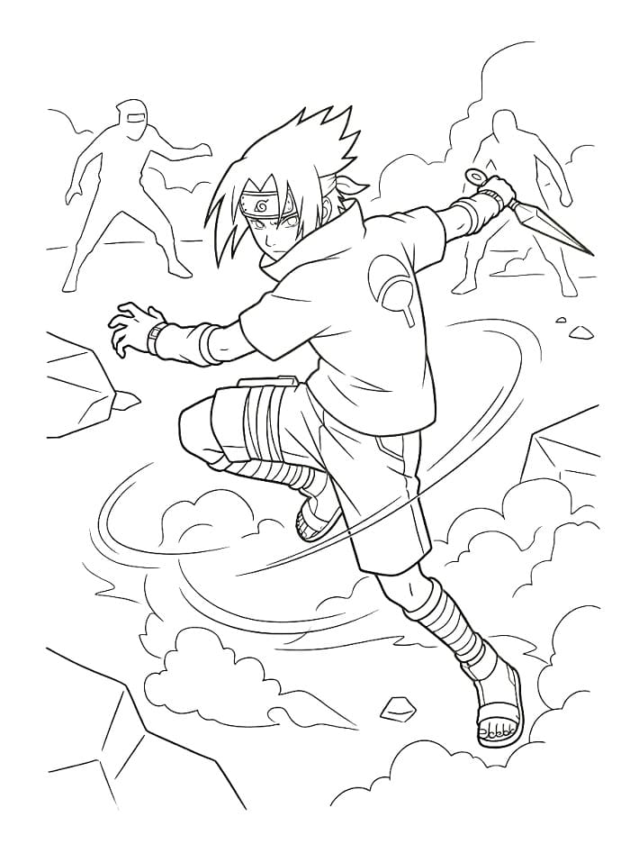 Sasuke zum Ausdrucken ausmalbilder