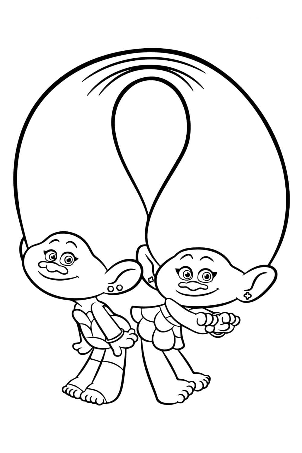 Satin und Chenille aus Trolls ausmalbilder