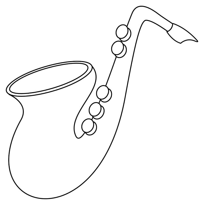 Saxophon zum Ausdrucken ausmalbilder