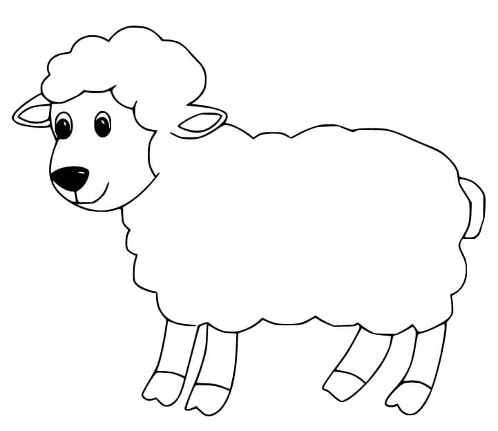 Schaf 1 ausmalbilder